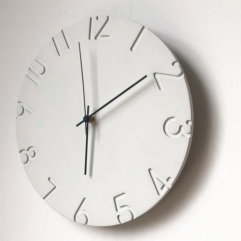 Never Tire Of Cement Creative Nordic Clock