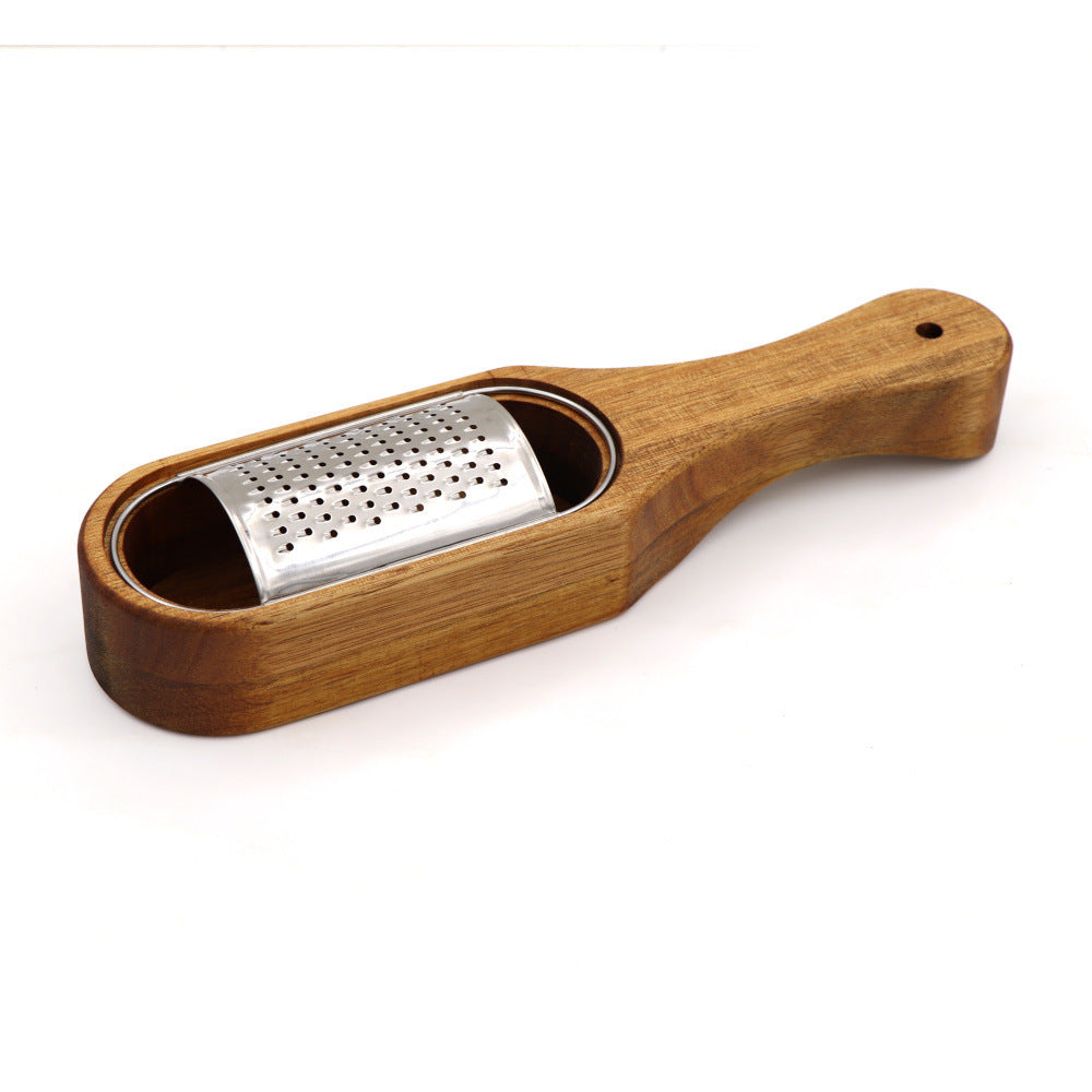 Stainless Steel Cheese Wooden Grater Kitchen Tools