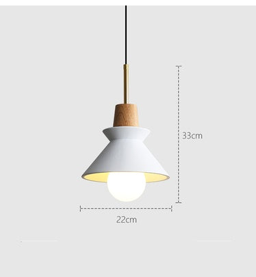 Lustre de chevet de chambre minimaliste danois petit lustre créatif moderne