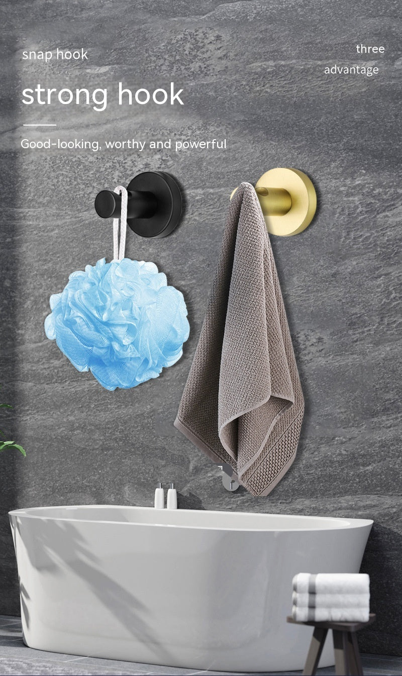 Aluminum Alloy Bathroom Toilet Punch-free Clothes Hanger