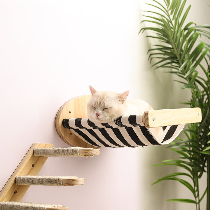 Wall Type Solid Wood Sisal Column Cat Scratching Board Toys