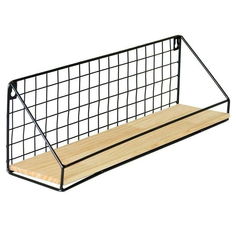 Creative Wall Shelf Storage Basket Free Perforated Hanger