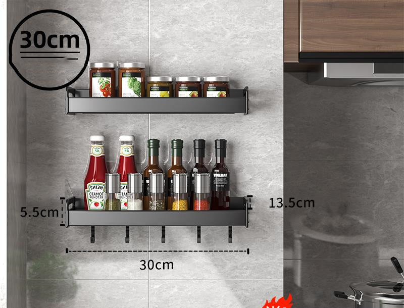 Home Kitchen Shelf Wall-mounted Punch-free