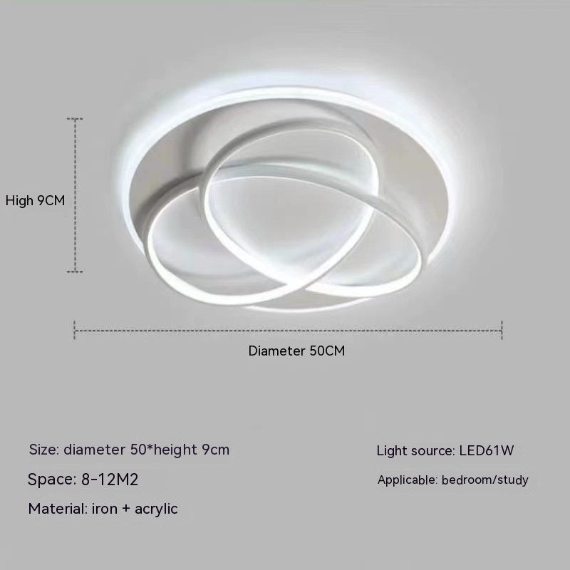 Clover LED Ceiling Lamp Nordic Living Room Modern Light Luxury Bedroom Light Warm Room Lamp