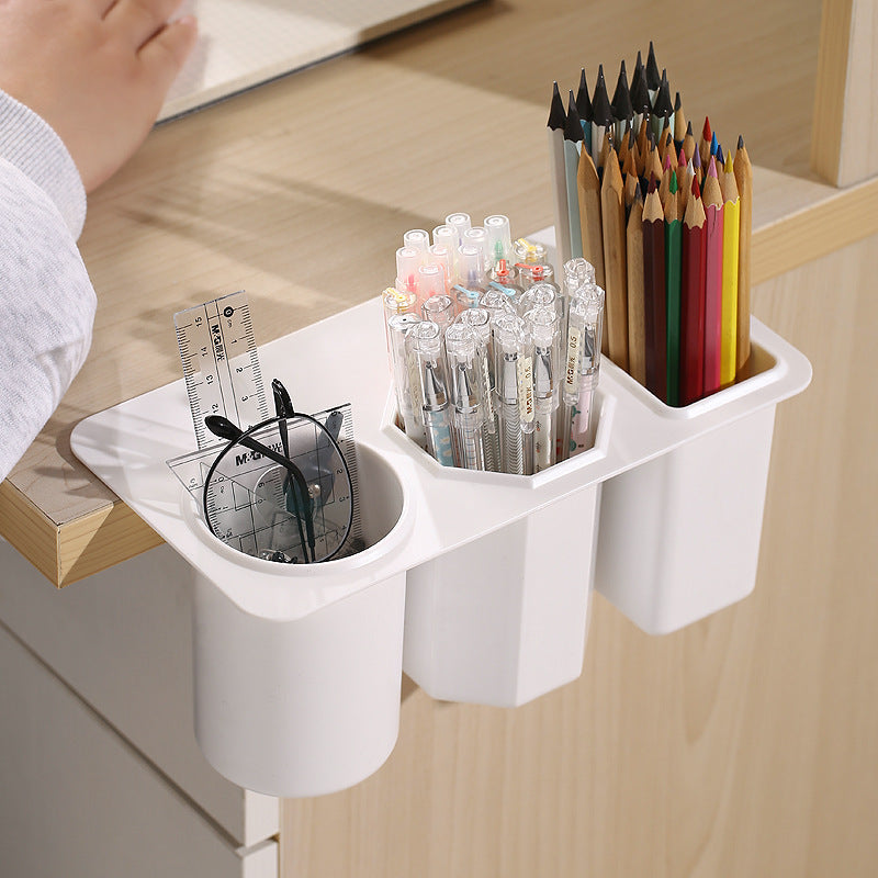 Boîte à papeterie multifonctionnelle pour stylos créatifs de bureau de grande capacité