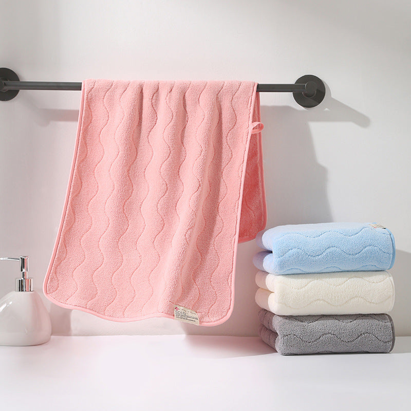 Serviette de toilette en polaire corail