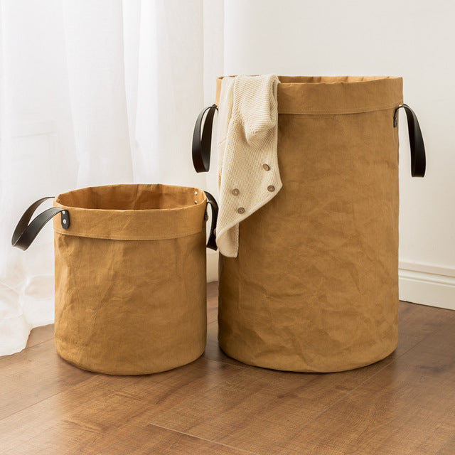 Storage Basket Dirty Laundry Storage Basket Sundries Storage Bucket Foldable Wastebasket Bedroom