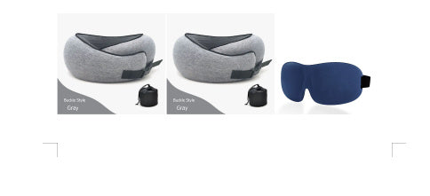 Travel Neck Pillow Non-Deformed Airplane Pillow Travel Neck Cushion Durable U-Shaped Travel Memory Cotton Nap Neck Pillow