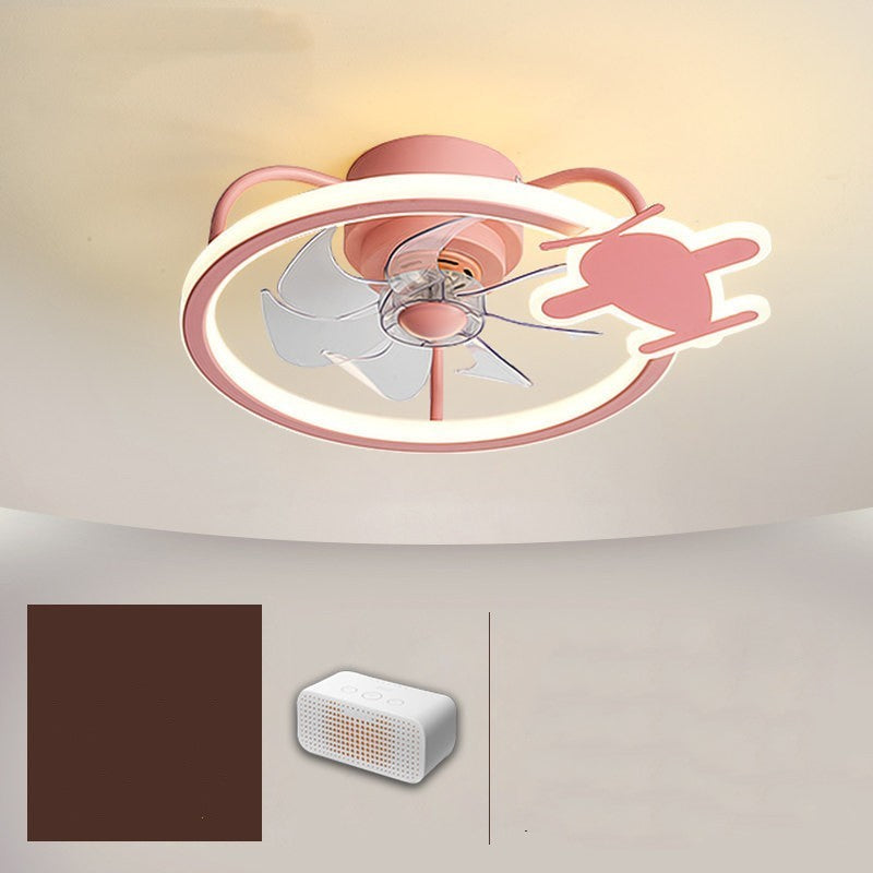 Nordic Einfache Haushalt Elektrische Fan Kronleuchter Kinder Fan Lampe Schlafzimmer Decke Fan Lampe