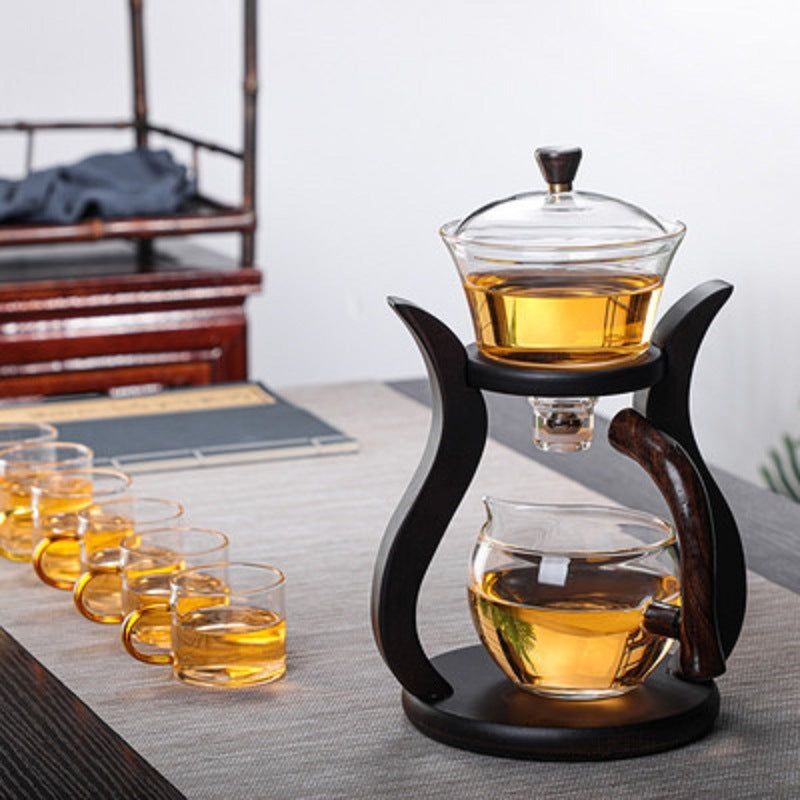 Kung Fu Tea Cup Simple Magnetic Tea Brewing Maker Glass Tea Set