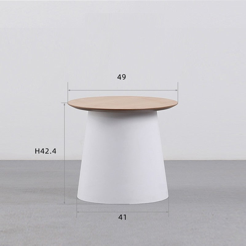 Simple Solid Wood Tea Table Living Room Simple Round Tea Table Sofa Edge Several