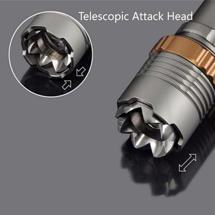 T6 aluminum alloy rotating focusing flashlight