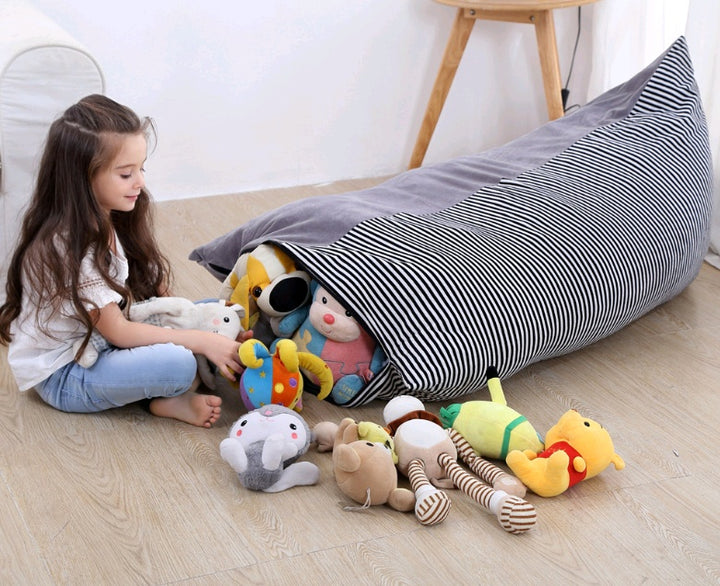 Large-capacity woven moving bag crystal velvet storage bag thickened portable toy storage bag