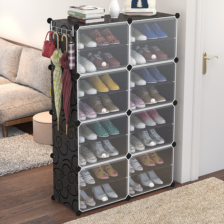 Multi-layer combination storage shoe rack