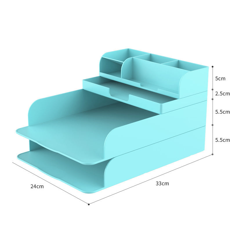 Boîte de rangement de table pour papeterie cosmétique