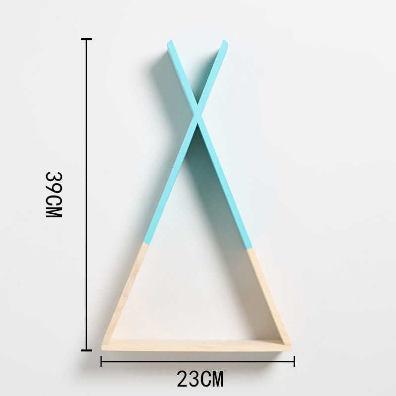 Nordic wood x triangle shelf