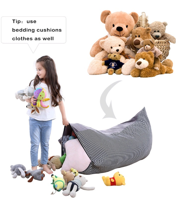 Large-capacity woven moving bag crystal velvet storage bag thickened portable toy storage bag