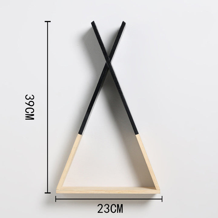 Nordic wood x triangle shelf