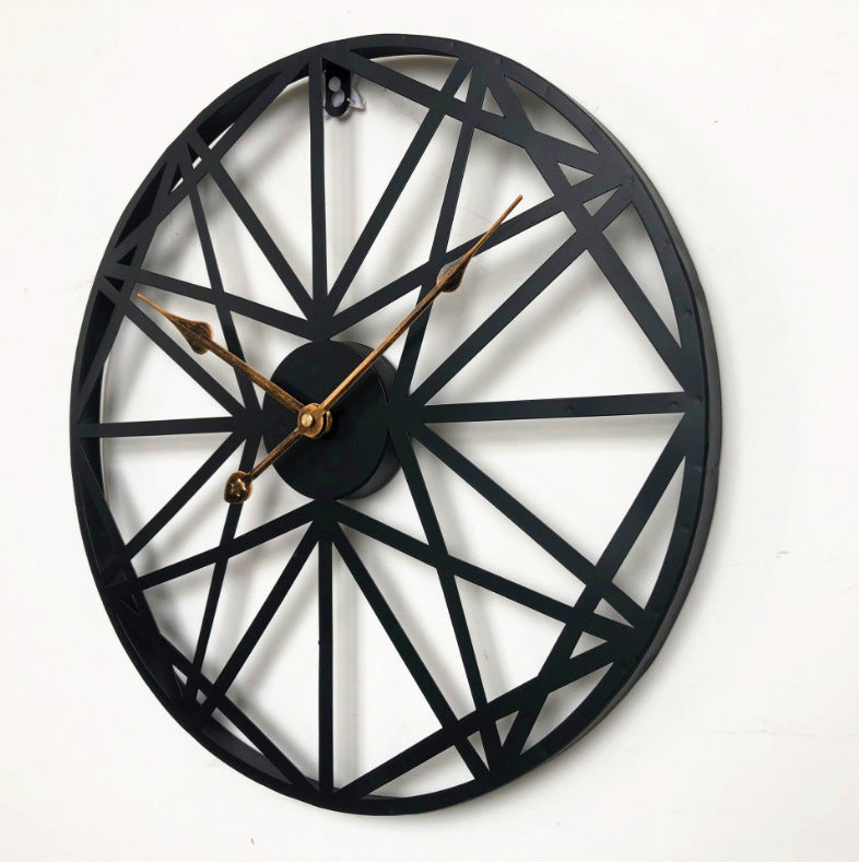 Iron wall clock living room silent wall clock