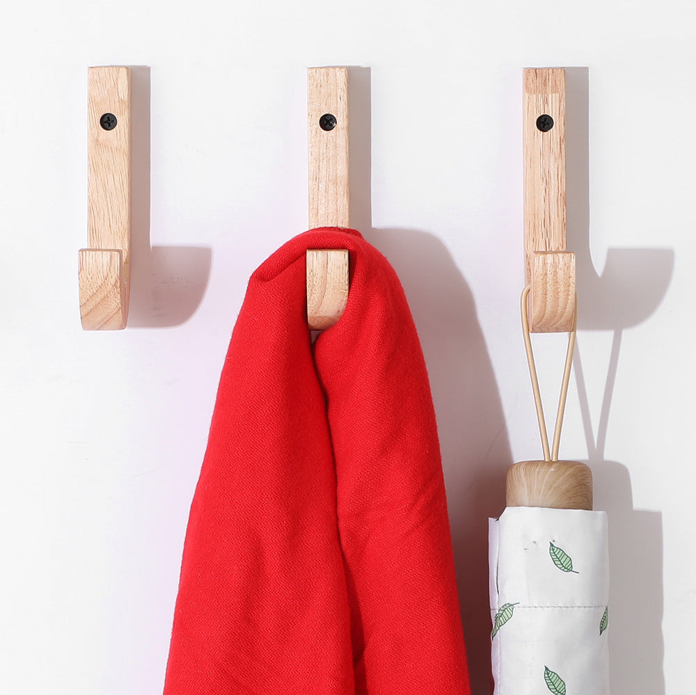 Oak coat hook wall decoration