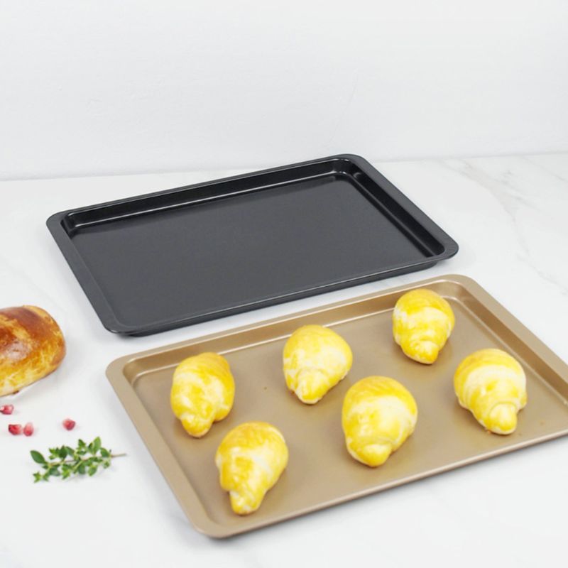 Carbon steel rectangular cake baking tray mould