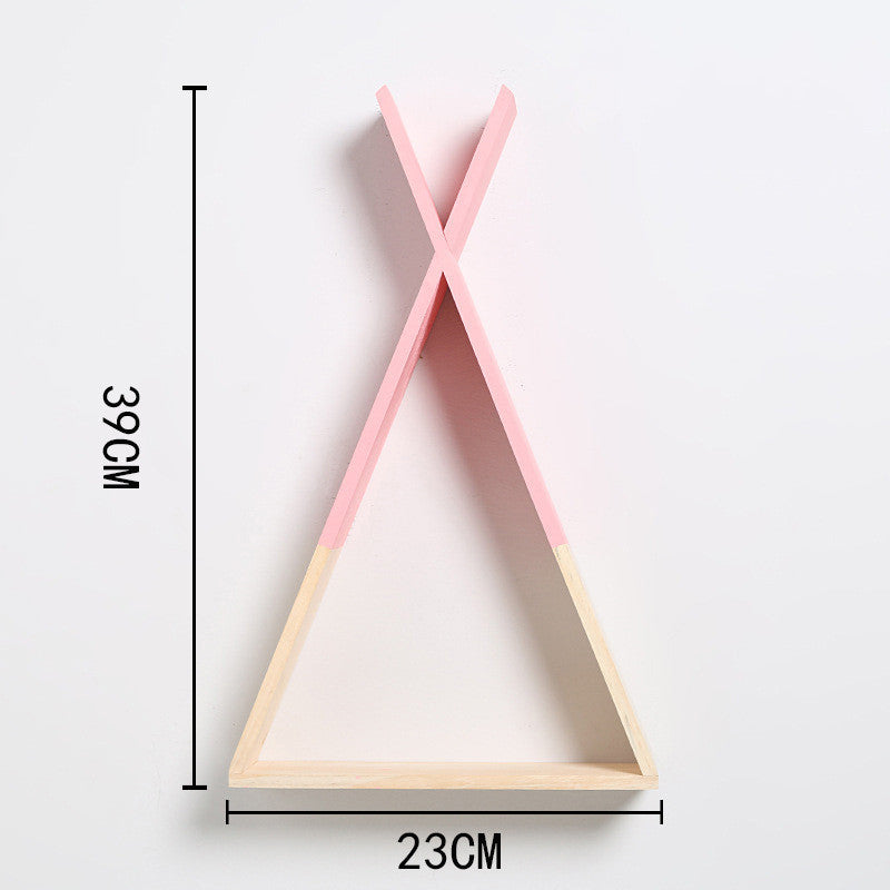 Nordic wood x triangle shelf