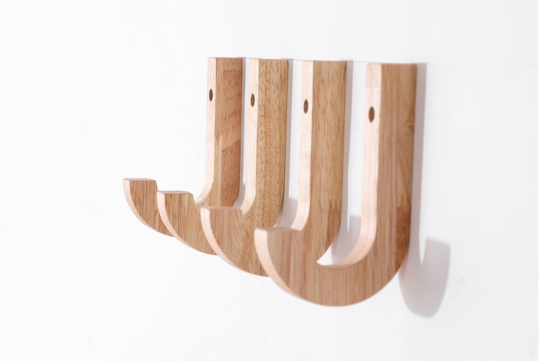 Oak coat hook wall decoration