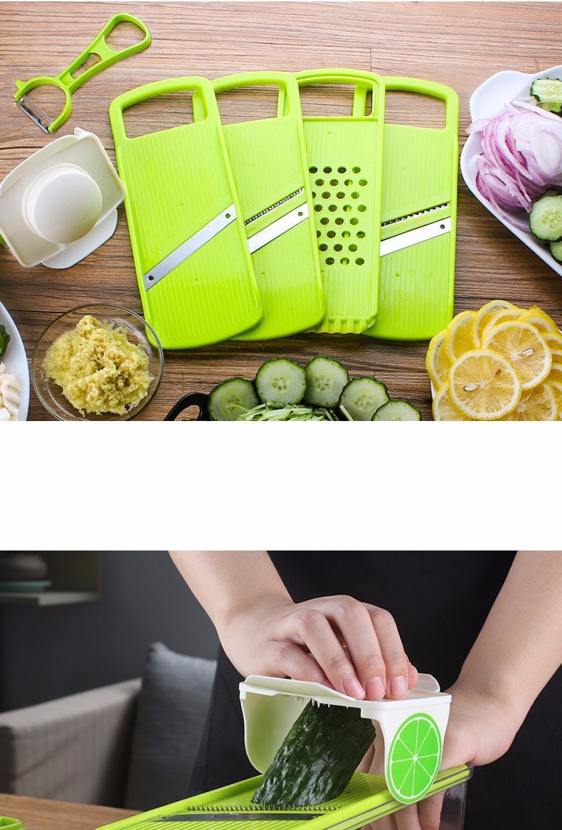 mulit-fuction kitchen tools vegetable carrot cucumber slicer grater wave cutter