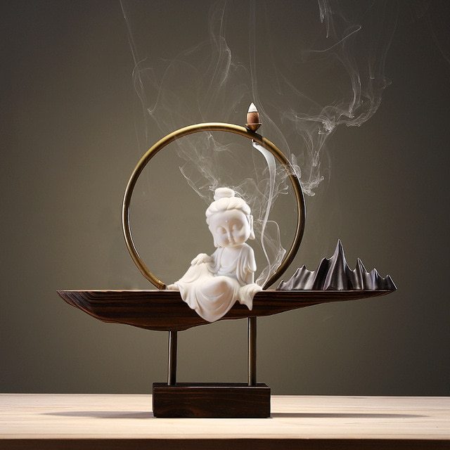 Creative inverted incense burner