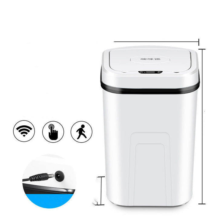 Household Living Room Bathroom Automatic Smart Sensor Trash Can