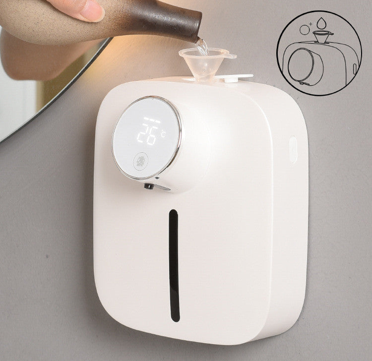 Distributeur de savon mural intelligent à capteur, machine désinfectante pour les mains en mousse