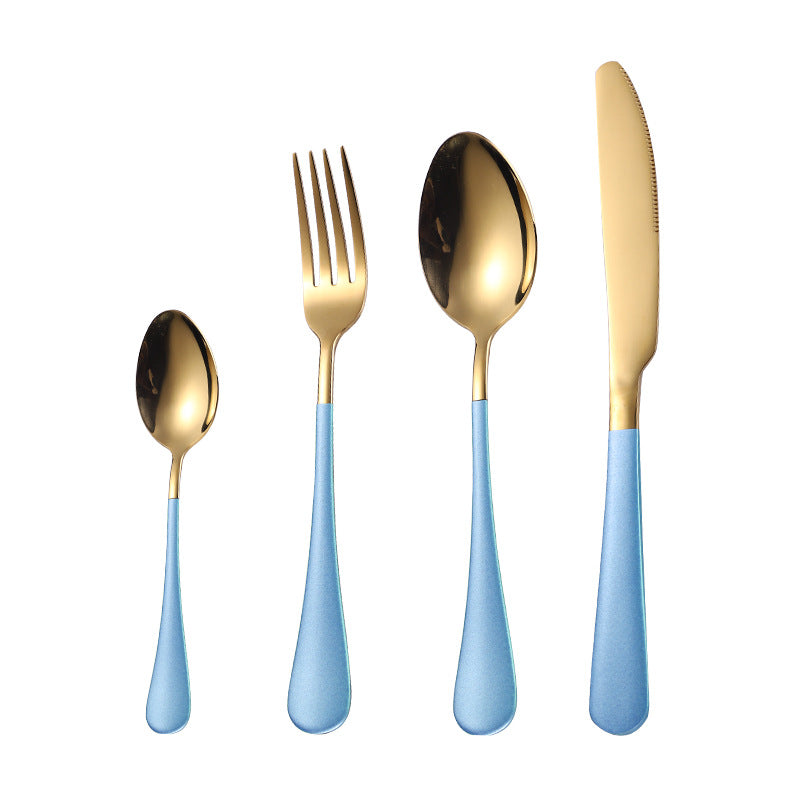 Stainless Steel Knife, Fork And Spoon Creative Nordic Style Tableware