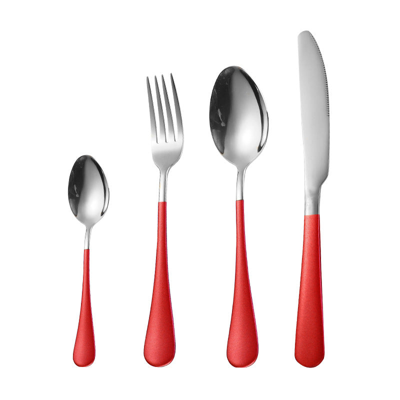 Stainless Steel Knife, Fork And Spoon Creative Nordic Style Tableware