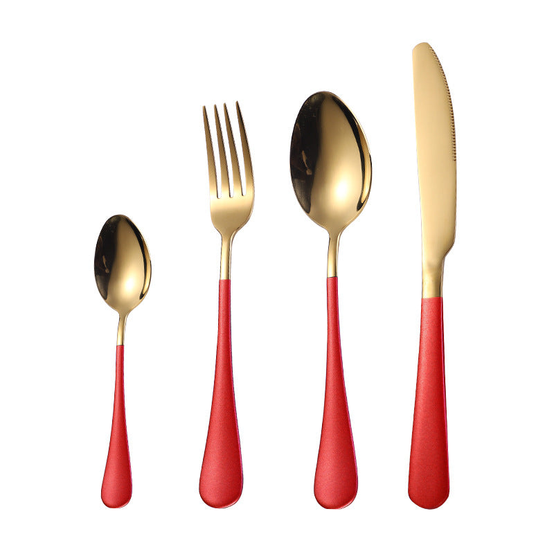 Stainless Steel Knife, Fork And Spoon Creative Nordic Style Tableware