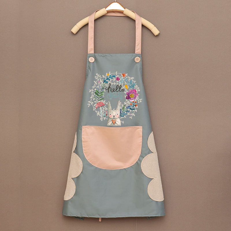 Cooking apron women waterproof