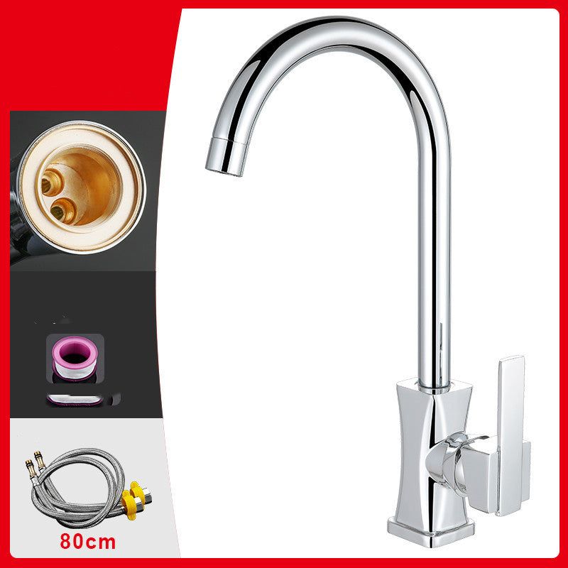 Kitchen hot and cold faucet