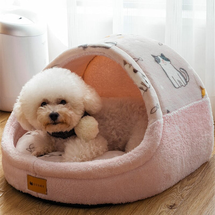 House - shaped Four - Season Removable Cleaning Pet Dog Supplies