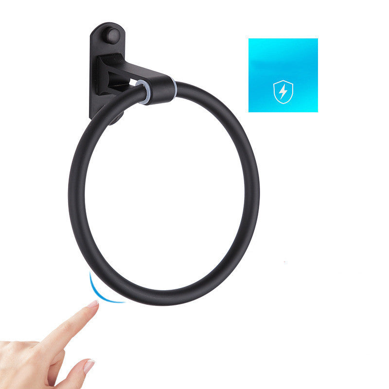 Non-Perforated Towel Ring Bathroom Towel Rack