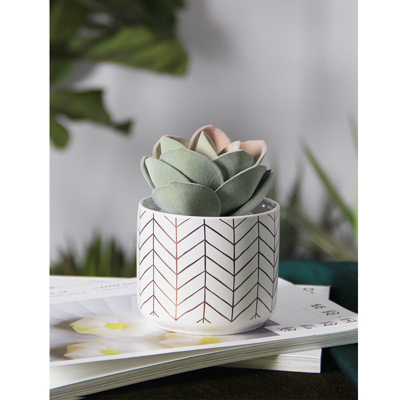 Modern And Simple Ceramic Flower Pots Home Fashion Green Planting Pots