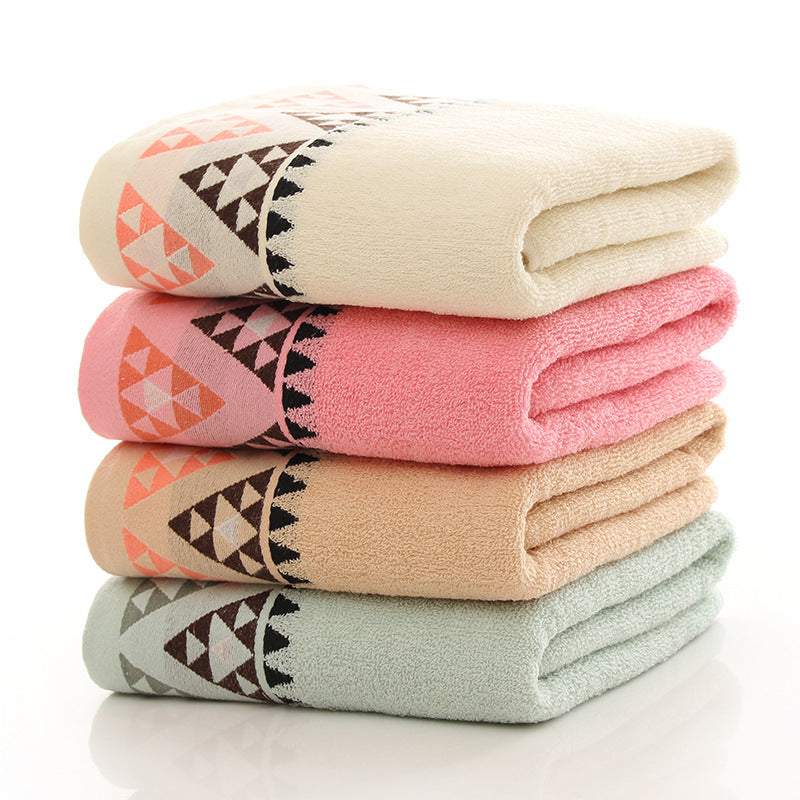 Triangle Plain Towel Household Soft Face Towel