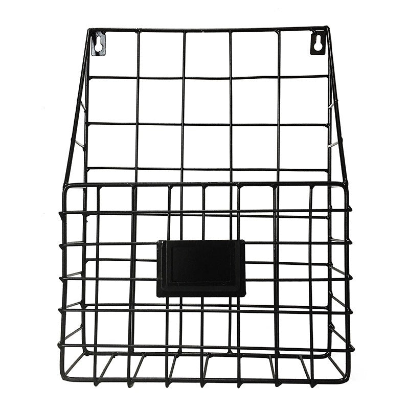 Creative and Simple Wrought Iron Wall Hanging Magazine Rack Storage