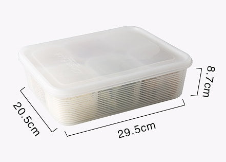 Refrigerator Fruit and Vegetable Storage Box Kitchen Drain Storage Box With Lid