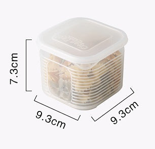 Refrigerator Fruit and Vegetable Storage Box Kitchen Drain Storage Box With Lid