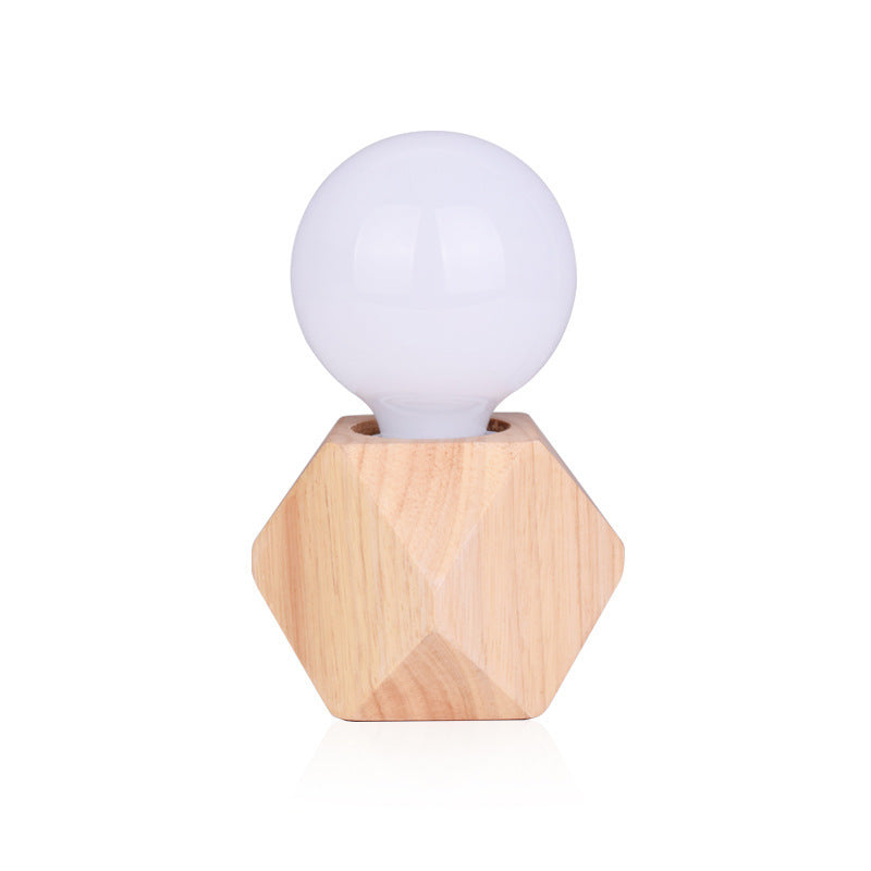 Nordic Creative Solid Wood Table Lamp