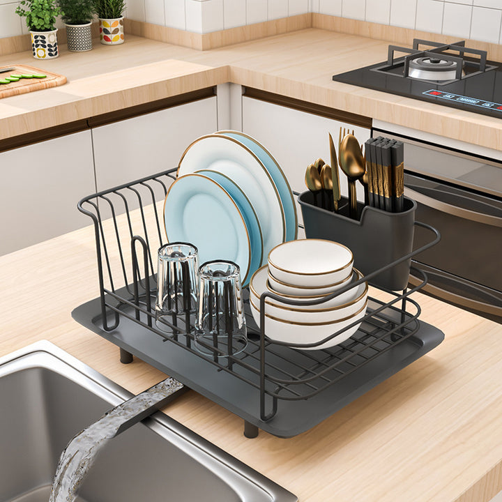 Stainless Steel Dish Rack Drain Rack Dish Rack Kitchen Shelf