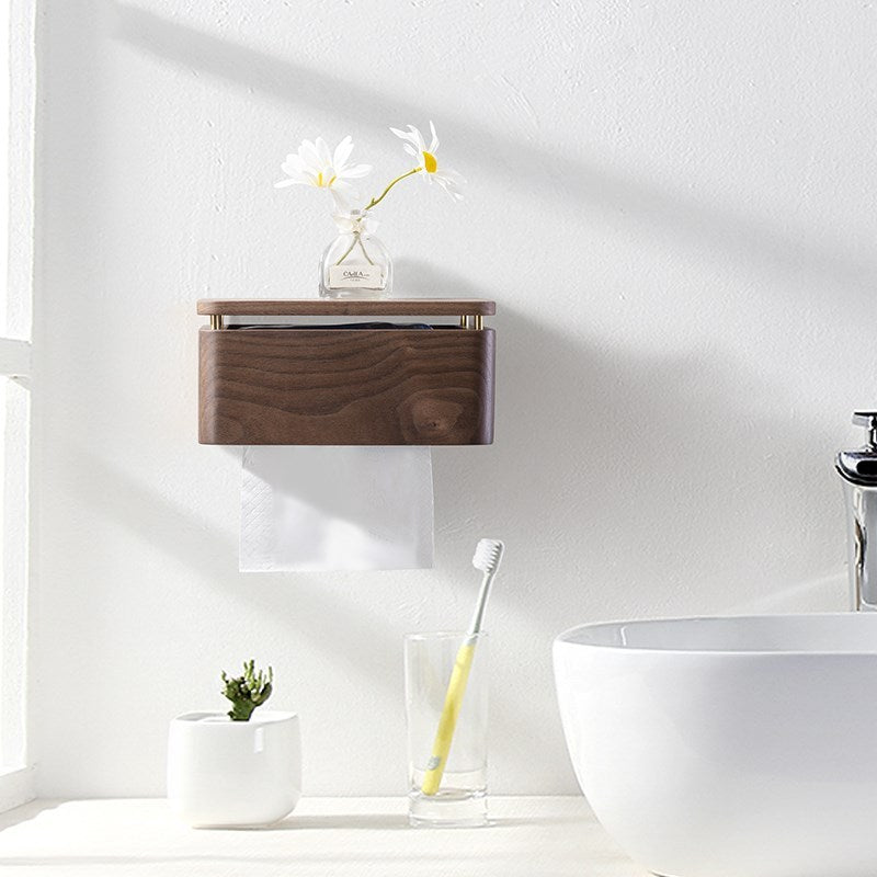 wooden toilet paper holder , wall mounted toilet paper holder