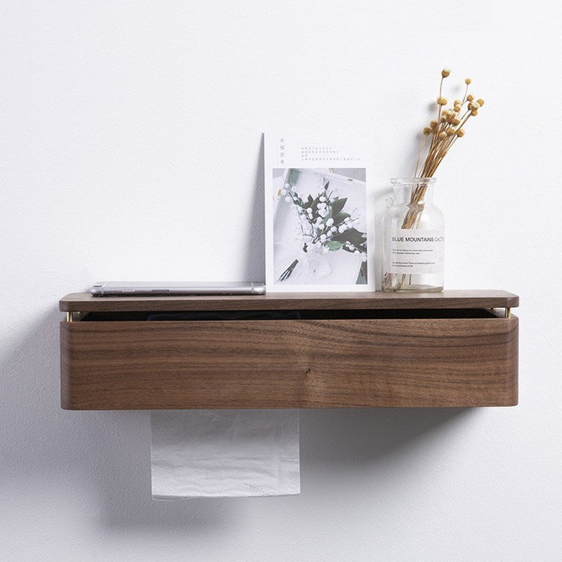 wooden toilet paper holder , wall mounted toilet paper holder