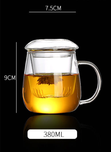 Thickened Glass Household Tea Water Separation Tea Cup