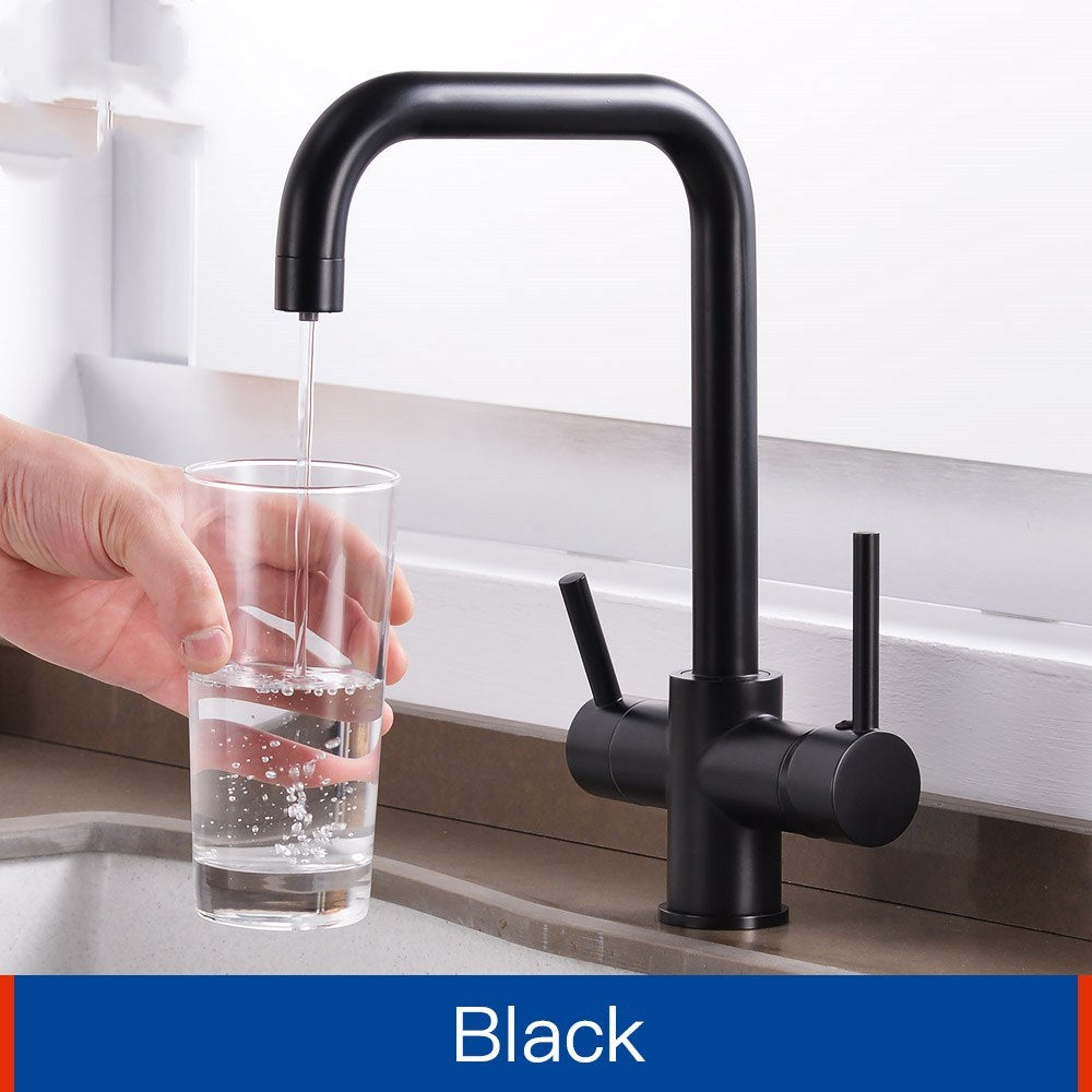 Kitchen Three-in-one Water Purification Hot And Cold Sink Faucet