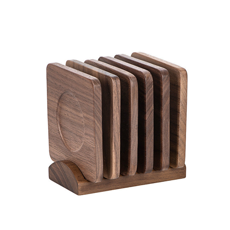 Solid Wood Heat Insulation Tea Coaster Set